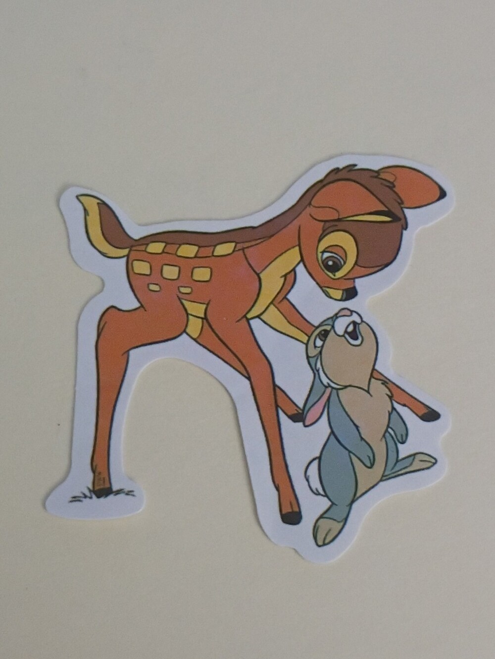 10/$10 Sticker Decal - Bambi - Bambi & Thumper Baby Deer & Bunny Rabbit - Disney